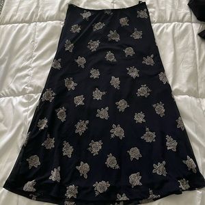 Floral midi skirt
